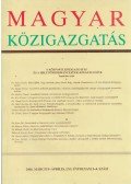 Dr. Verebélyi Imre (szerk.) - Magyar Közigazgatás 2006. Március-Április, LVI. Évfolyam 3-4. Szám