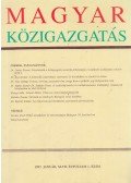 Dr. Verebélyi Imre (szerk.) - Magyar Közigazgatás 1997. Január XLVII. Évfolyam 1. Szám