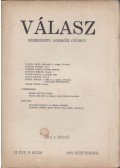 Sárközi György - Válasz 1935. szeptember II. évfolyam 9. szám