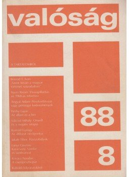 Kőrösi József - Valóság 1988/8. Kőrösi József - Valóság 1988/8., Budapest 1988 antikvár könyv
