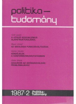 Tomori Lajos - Politika-tudomány 1987/2., Budapest 1987 antikvár könyv