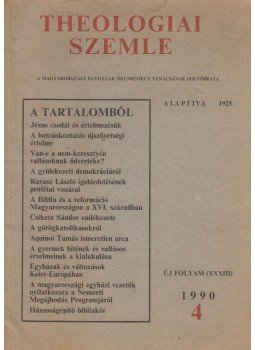 Dr. Ottlyk Ernő - Theologiai Szemle 1990/4., Budapest 1990 antikvár könyv