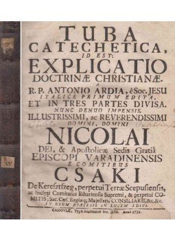 Csáky Miklós - Tuba catechetica II. Csáky Miklós - Tuba catechetica II., Kassa 1739 antikvár könyv