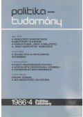 Tomori Lajos - Politika-tudomány 1986/4.