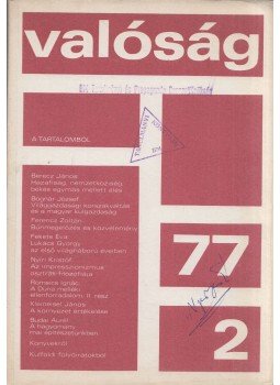Kőrösi József - Valóság 1977/2., Budapest 1977 antikvár könyv