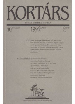 Kis Pintér Imre - Kortárs 1996. 6. szám június Kis Pintér Imre - Kortárs 1996. 6. szám június, Budapest 1996 antikvár könyv