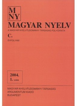  - Magyar nyelv 2004/1., Budapest 2004 antikvár könyv