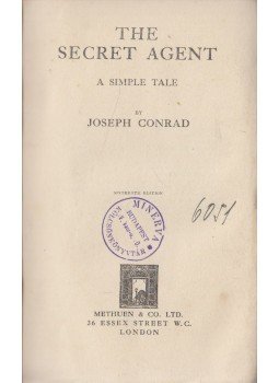 Joseph Conrad - The Secret Agent Joseph Conrad - The Secret Agent, London 1926 antikvár könyv