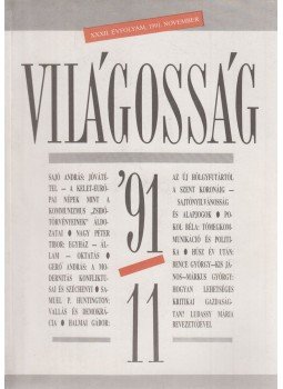 Papp Gábor (főszerk.) - Világosság 1991/11. Papp Gábor (főszerk.) - Világosság 1991/11., Budapest 1991 antikvár könyv
