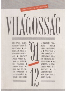 Papp Gábor (főszerk.) - Világosság 1991/12. Papp Gábor (főszerk.) - Világosság 1991/12., Budapest 1991 antikvár könyv