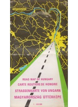  - Magyarország úttérképe (1:525 000), Budapest 1975 antikvár könyv