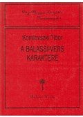 Komlovszki Tibor - A Balassi-vers karaktere