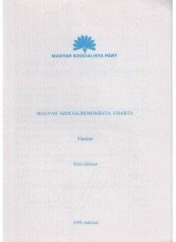  - Magyar szociáldemokrata charta, Budapest 1999 antikvár könyv
