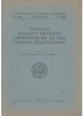 Terestyéni Cz. Ferenc - Magyar közszói eredetű személynevek az 1211-i tihanyi összeírásban