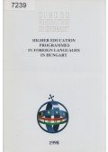 Nagy Tibor Gyula,Juhász Rózsa - Higher Education Programmes in Foreign Languages in Hungary