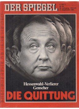 Böhme, Erich, Johannes K. Engel, Rudolf Augstein - Der Spiegel 27. September 1982, Hamburg 1982 antikvár könyv
