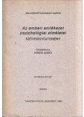 Dr. Kónya Anikó - Az emberi emlékezet pszichológiai elméletei