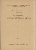 Kósa András,Schipp Ferenc,Szabó Dániel - Közönséges differenciálegyenletek I.