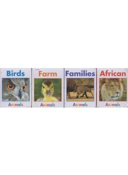  - 4 db Animals mini lapozó: African + Birds + Families + Farm,  0 antikvár könyv