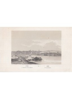 Alt Rudolf - Buda a’ Dunáról le felé tekintve (1845), Pest 1845 antikvár könyv