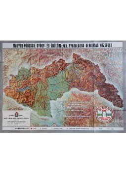 Száva Nándor, Felcsuti János - Magyar városok, gyógy- és üdülőhelyek, nyaralásra alkalmas községek térképe (1942), Budapest 1942 antikvár könyv