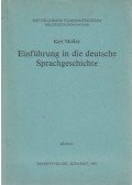 Mollay Károly,Mollay, Karl - Einführung in die deutsche Sprachgeschichte