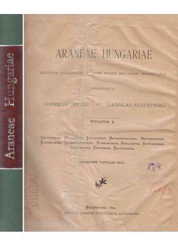 Chyzer Kornél, Kulczynski László - Araneae Hungariae, Budapest 1891 antikvár könyv