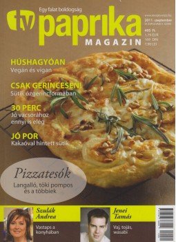 Zsigmond Gábor - TV paprika magazin 2011. szeptember Zsigmond Gábor - TV paprika magazin 2011. szeptember, Budapest 2011 antikvár könyv