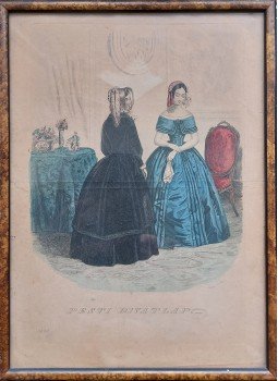 Vidéky Károly - Kézzel színezett divatkép (1845) Vidéky Károly - Kézzel színezett divatkép (1845), Pest 1845 antikvár könyv