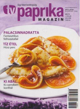Zsigmond Gábor - TV paprika magazin 2013. január Zsigmond Gábor - TV paprika magazin 2013. január, Budapest 2013 antikvár könyv