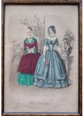 Perlaszka Domokos - Kézzel színezett divatkép (1846)