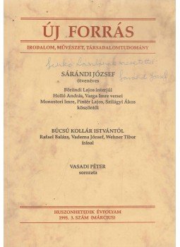Monostori Imre (Főszerk.) - Új Forrás 1995. XXVII. évfolyam 3. szám (Dedikált), Budapest 1995 antikvár könyv