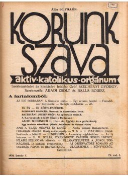 Aradi Zsolt, Balla Borisz - Korunk Szava 1934. évfolyam (teljes) Aradi Zsolt, Balla Borisz - Korunk Szava 1934. évfolyam (teljes), Budapest 1934 antikvár könyv