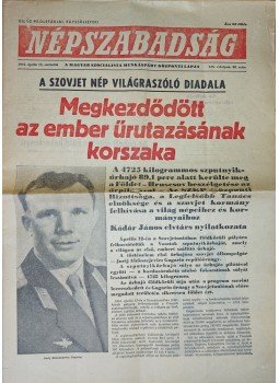 - Megkezdődött az ember űrutazásának korszaka (1961. április 13.), Budapest 1961 antikvár könyv
