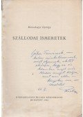 Rózsahegyi György - Szállodai ismeretek (Dedikált)