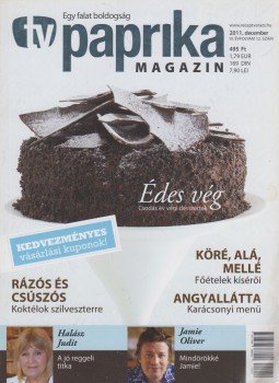 Zsigmond Gábor - TV paprika magazin 2011. december Zsigmond Gábor - TV paprika magazin 2011. december, Budapest 2011 antikvár könyv