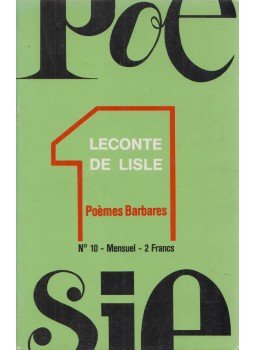 Leconte de Lisle - Poèmes Barbares,  1970 antikvár könyv