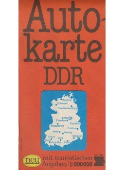  - Autokarte DDR 1:500 000, Berlin 1984 antikvár könyv