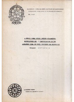  - A Kőrösi Csoma Sándor Intézet Közleményei 1975/3-4, Budapest 1979 antikvár könyv