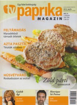 Zsigmond Gábor - TV paprika magazin 2012. április Zsigmond Gábor - TV paprika magazin 2012. április, Budapest 2012 antikvár könyv
