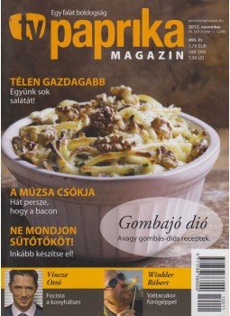 Zsigmond Gábor - TV paprika magazin 2012. november Zsigmond Gábor - TV paprika magazin 2012. november, Budapest 2012 antikvár könyv