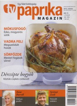 Zsigmond Gábor - TV paprika magazin 2012. október Zsigmond Gábor - TV paprika magazin 2012. október, Budapest 2012 antikvár könyv