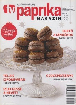 Zsigmond Gábor - TV paprika magazin 2012. december Zsigmond Gábor - TV paprika magazin 2012. december, Budapest 2012 antikvár könyv