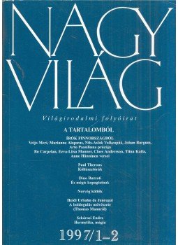 Fázsy Anikó - Nagyvilág 1997/1-2, Budapest 1997 antikvár könyv