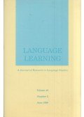 Alexander Z. Guiora,Nick Ellis - Language Learning June 1999
