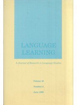 Alexander Z. Guiora, Nick Ellis - Language Learning June 1999 Alexander Z. Guiora, Nick Ellis - Language Learning June 1999, 1999 antikvár könyv