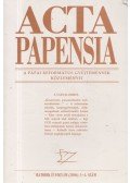 Dr. Hudi József (főszerk.) - Acta Papensia 2006/ 1-4.