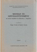 Salga Attila,Sankó Gyula - Mondat- és szöveggyűjtemény az orosz fordítás és stilisztika c. tárgyhoz