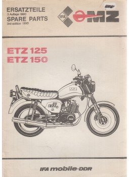  - ETZ 125/150 - Ersatzteile / Spare Parts, Zschopau 1990 antikvár könyv