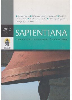 Patsch Ferenc - Sapientiana 2012/1. Patsch Ferenc - Sapientiana 2012/1., Budapest 2012 antikvár könyv